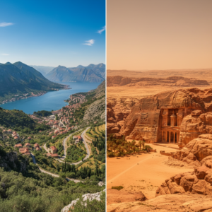 Czarnogóra i Jordania: Euro, koszty i zielone horyzonty podróży